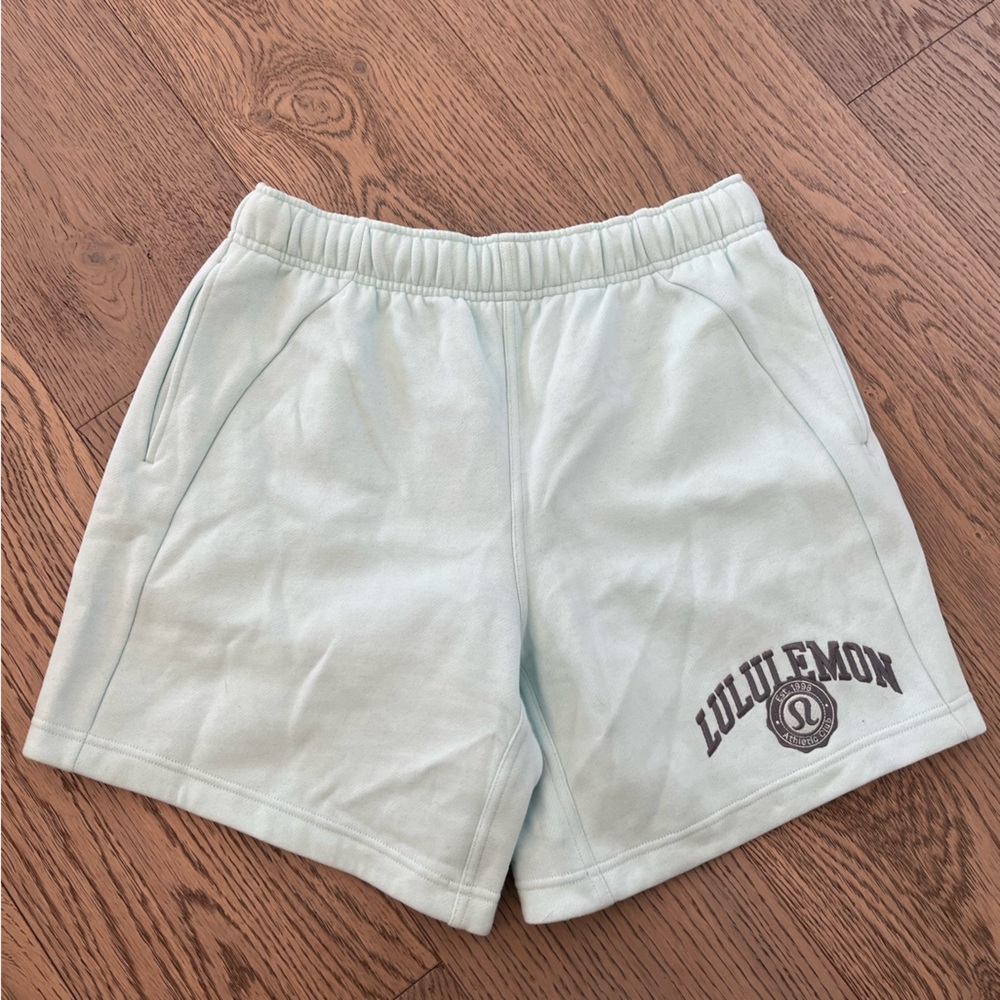 lululemon athletica Light Mint Athletic Sweat Shorts
